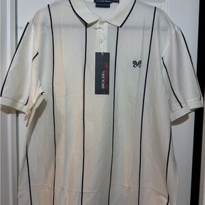 Ralph Lauren white with Black Stripes Polo Tennis Ralph Lauren